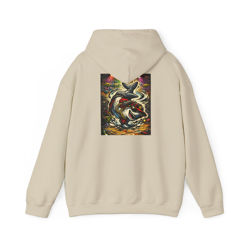 Breakdance Shark - Graphic Hoodie