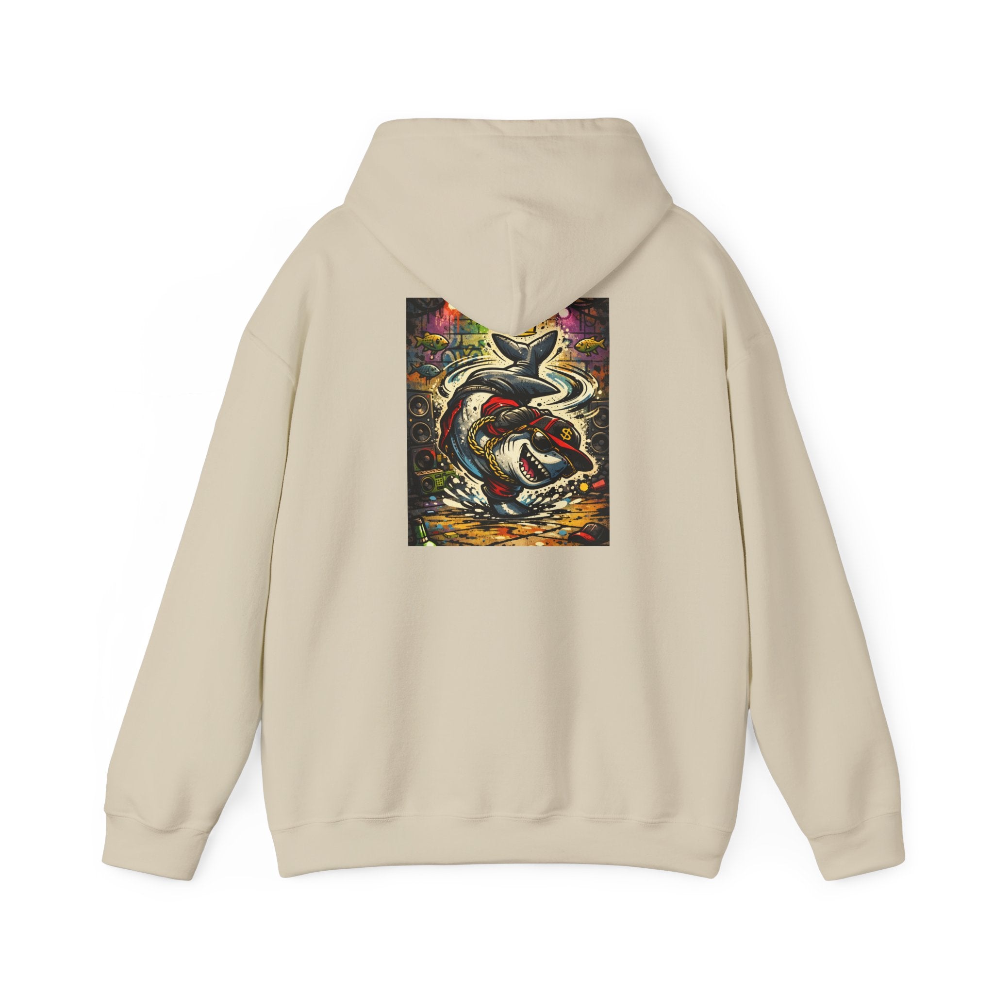Breakdance Shark - Graphic Hoodie
