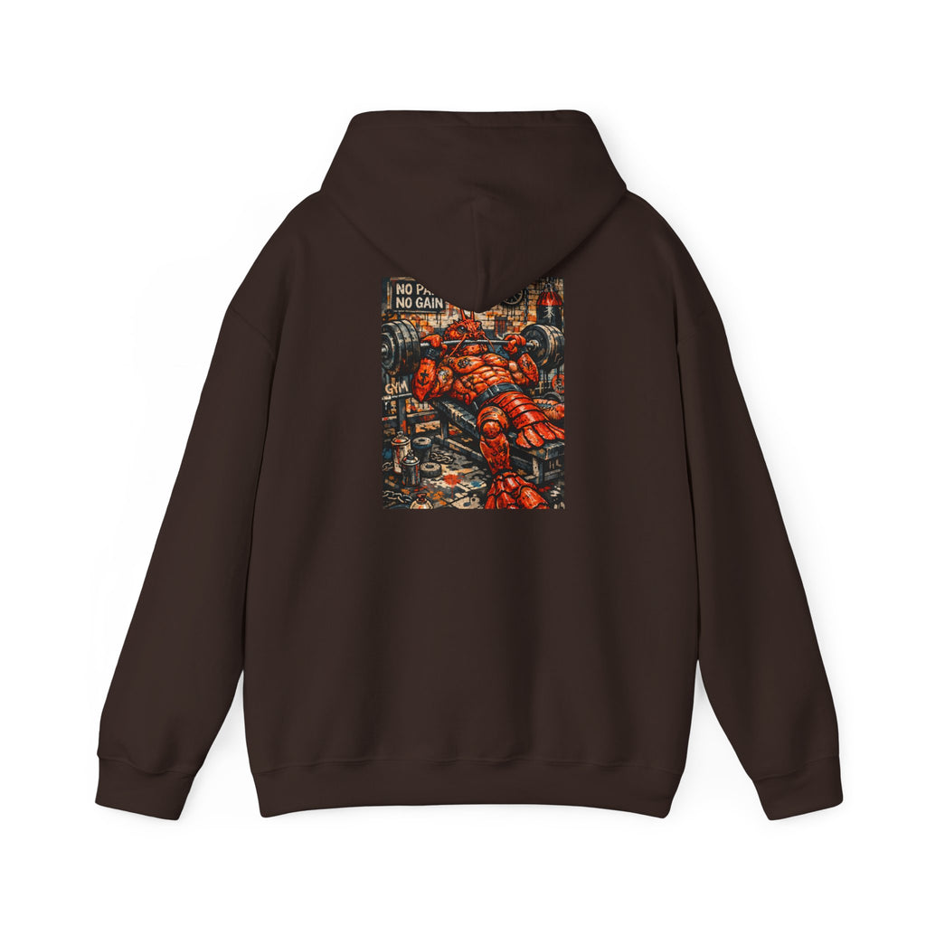 Weightlifting Lobster boss - "Made under pressure. Made below sea level." - Graphic Hoodie