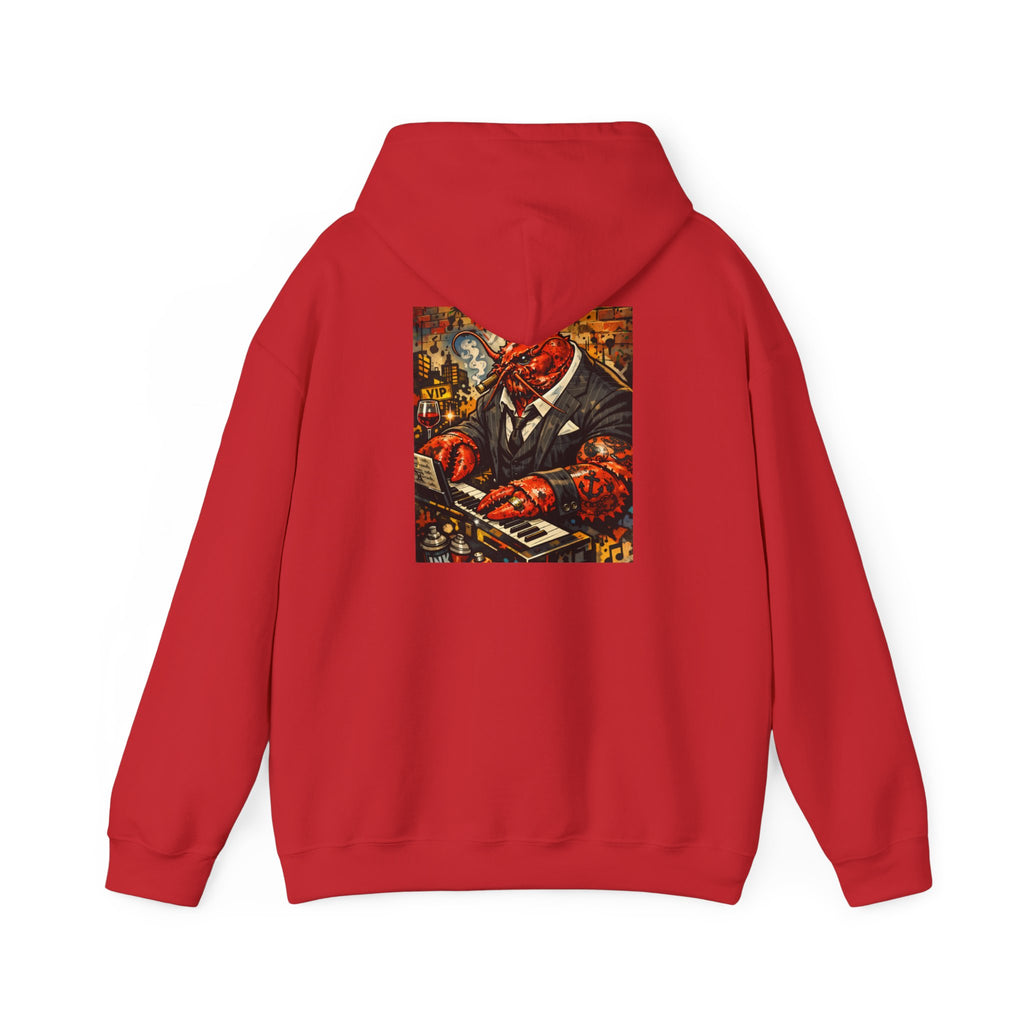 Lobster plays piano too - Graphic Hoodie
