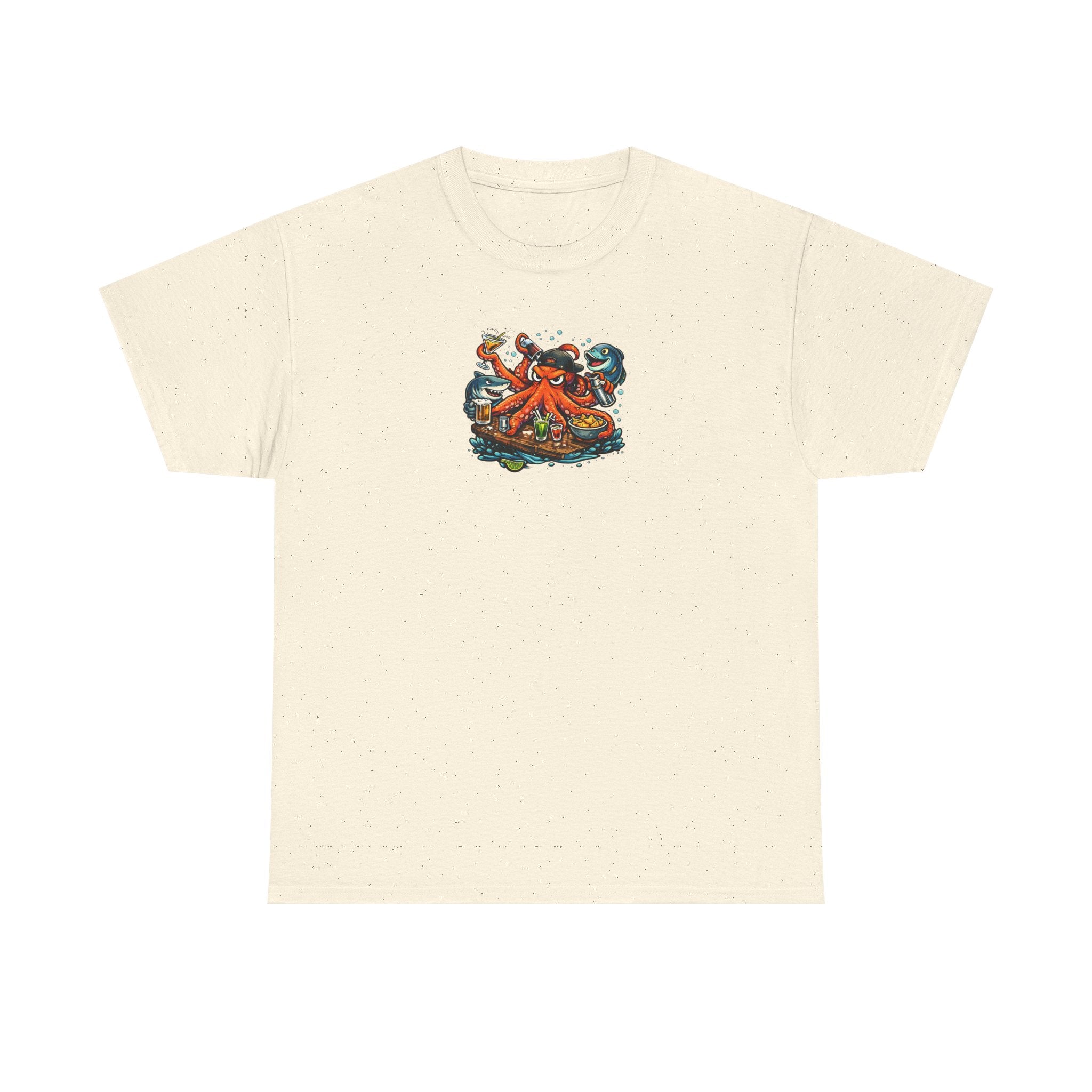 Octopus behind the bar multitasking - Graphic T-Shirt