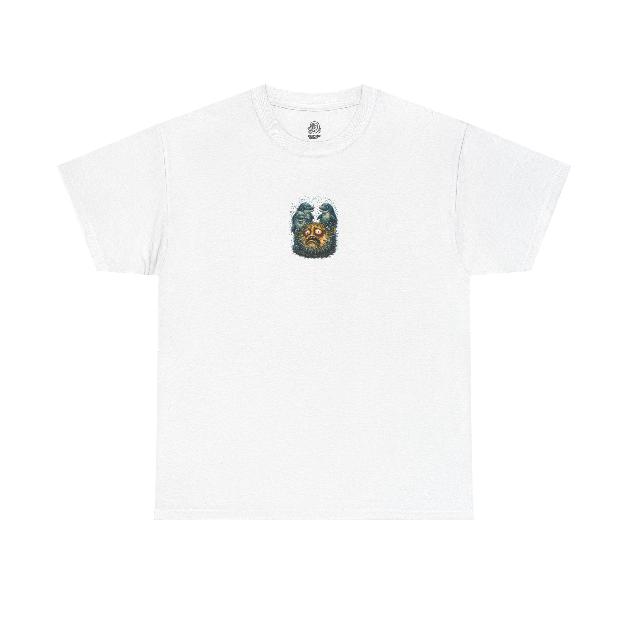 Pass the Puffer - Pufferfish Dolphin Graphic T - Shirt
