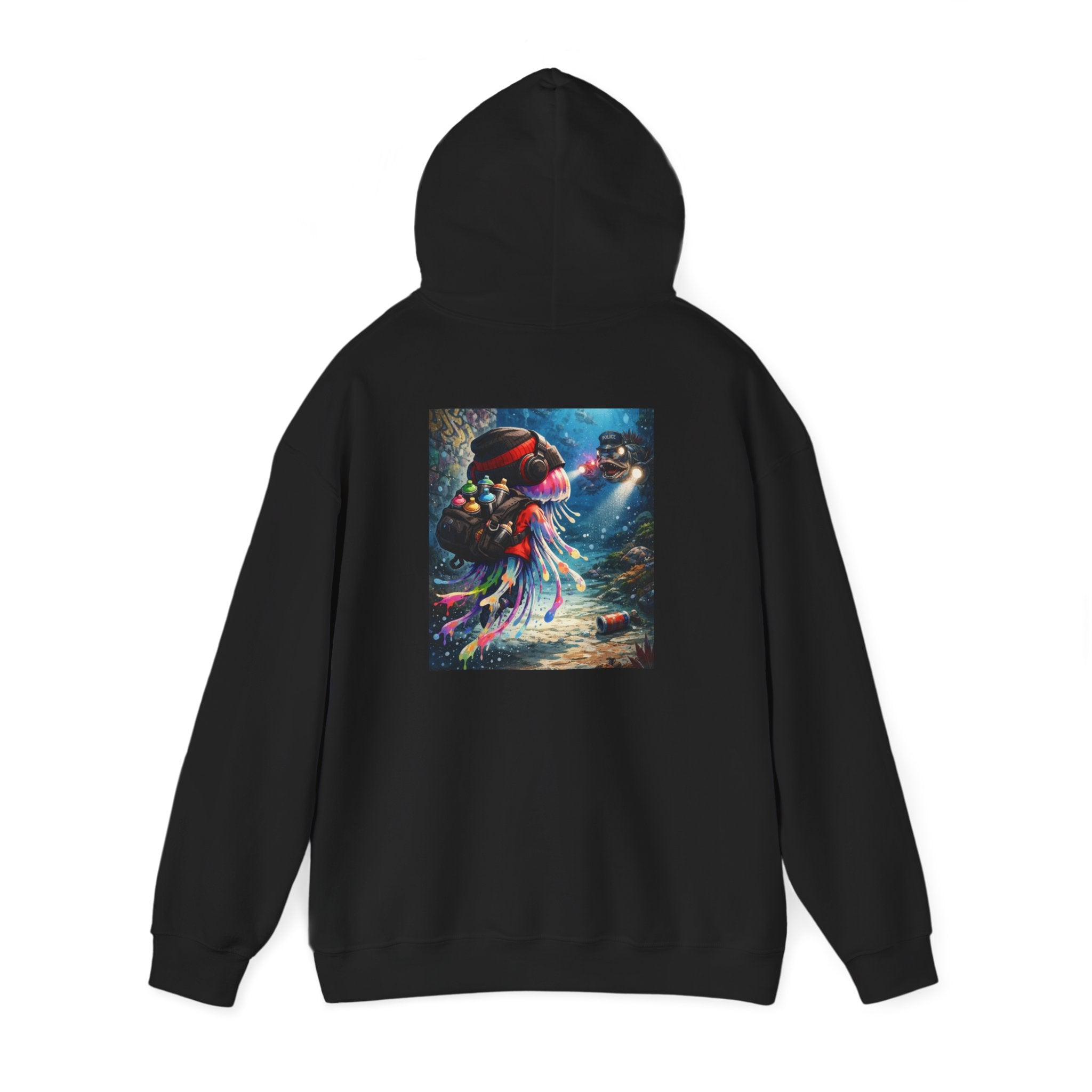Graffiti Jellyfish - Graphic Hoodie