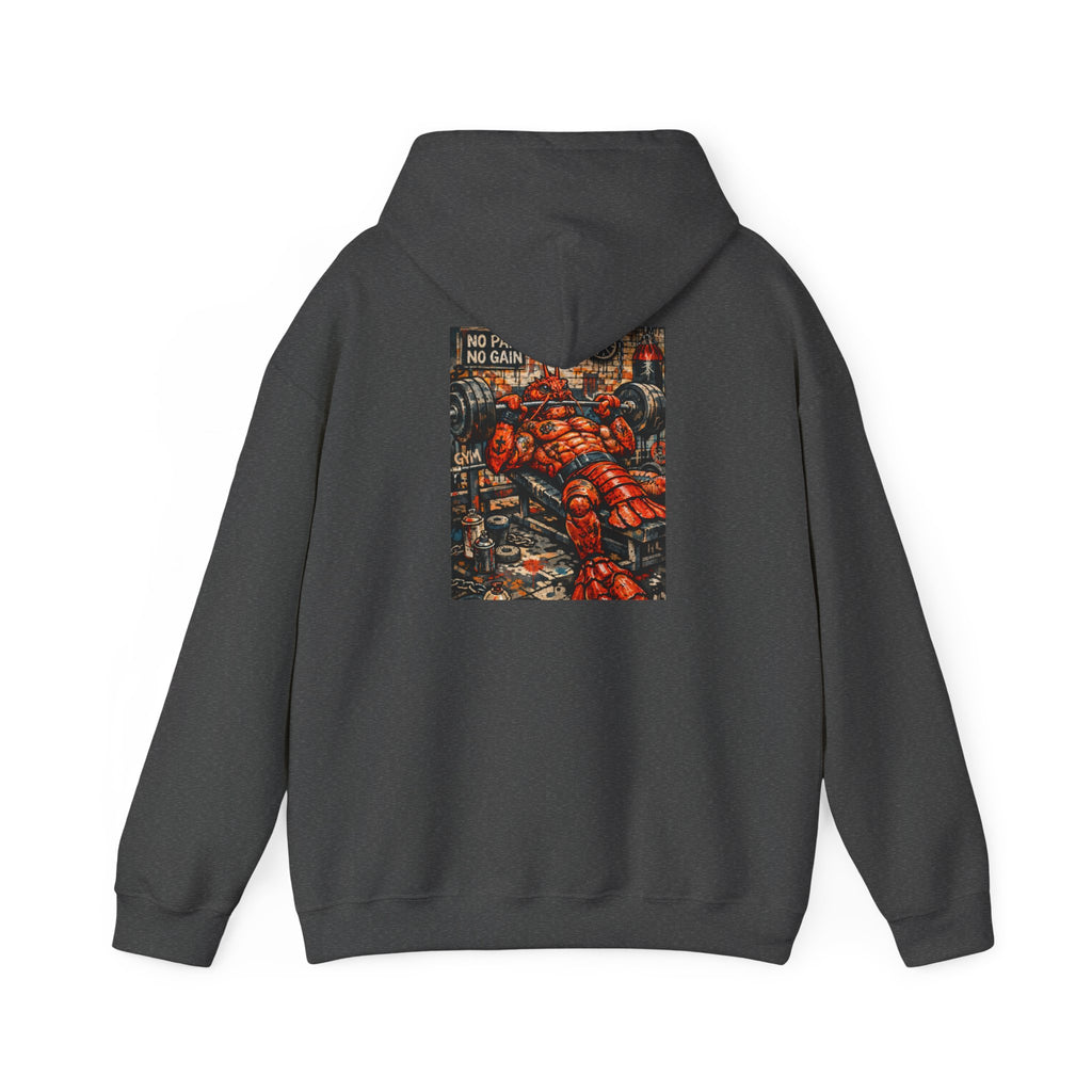 Weightlifting Lobster boss - "Made under pressure. Made below sea level." - Graphic Hoodie