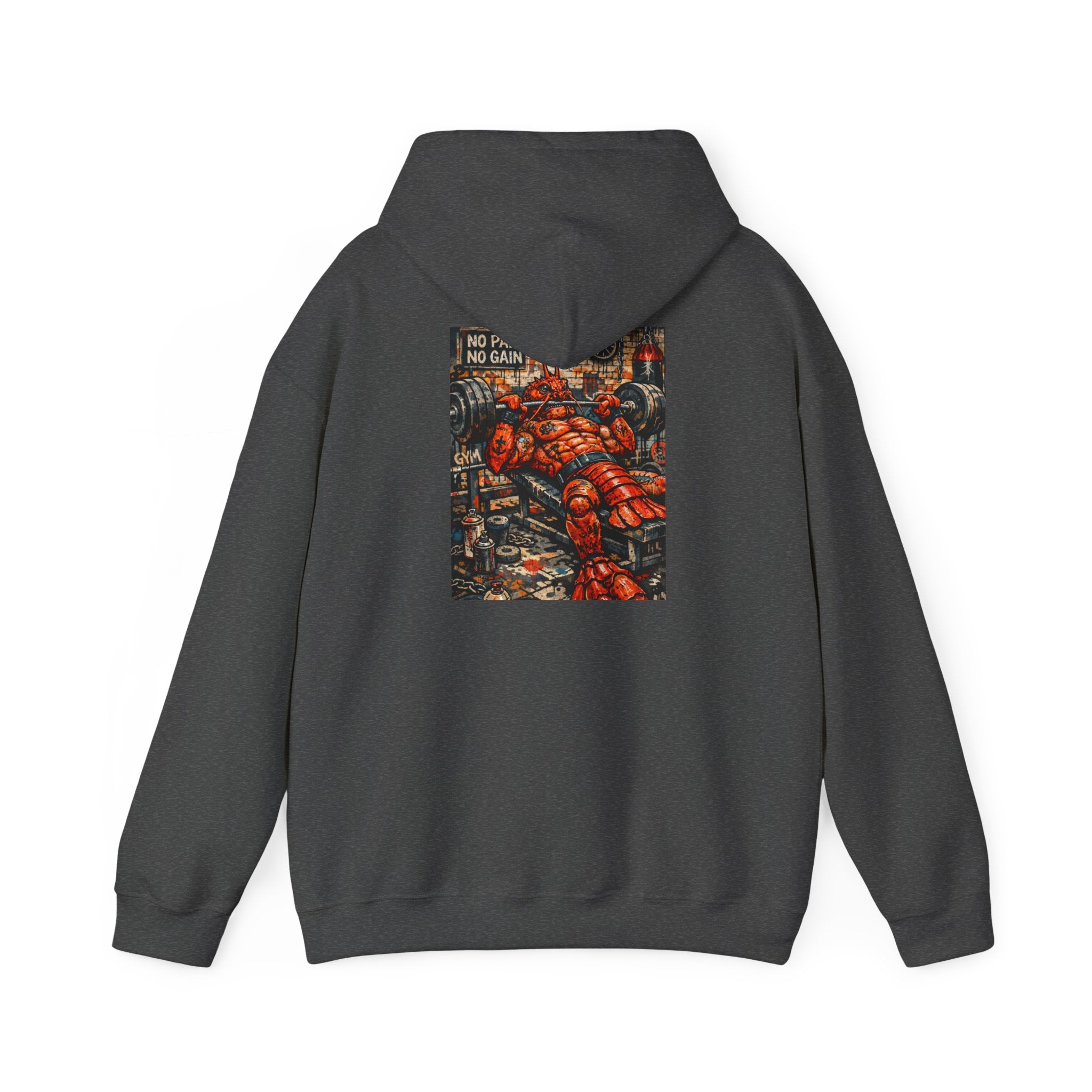 Weightlifting Lobster boss - "Made under pressure. Made below sea level." - Graphic Hoodie