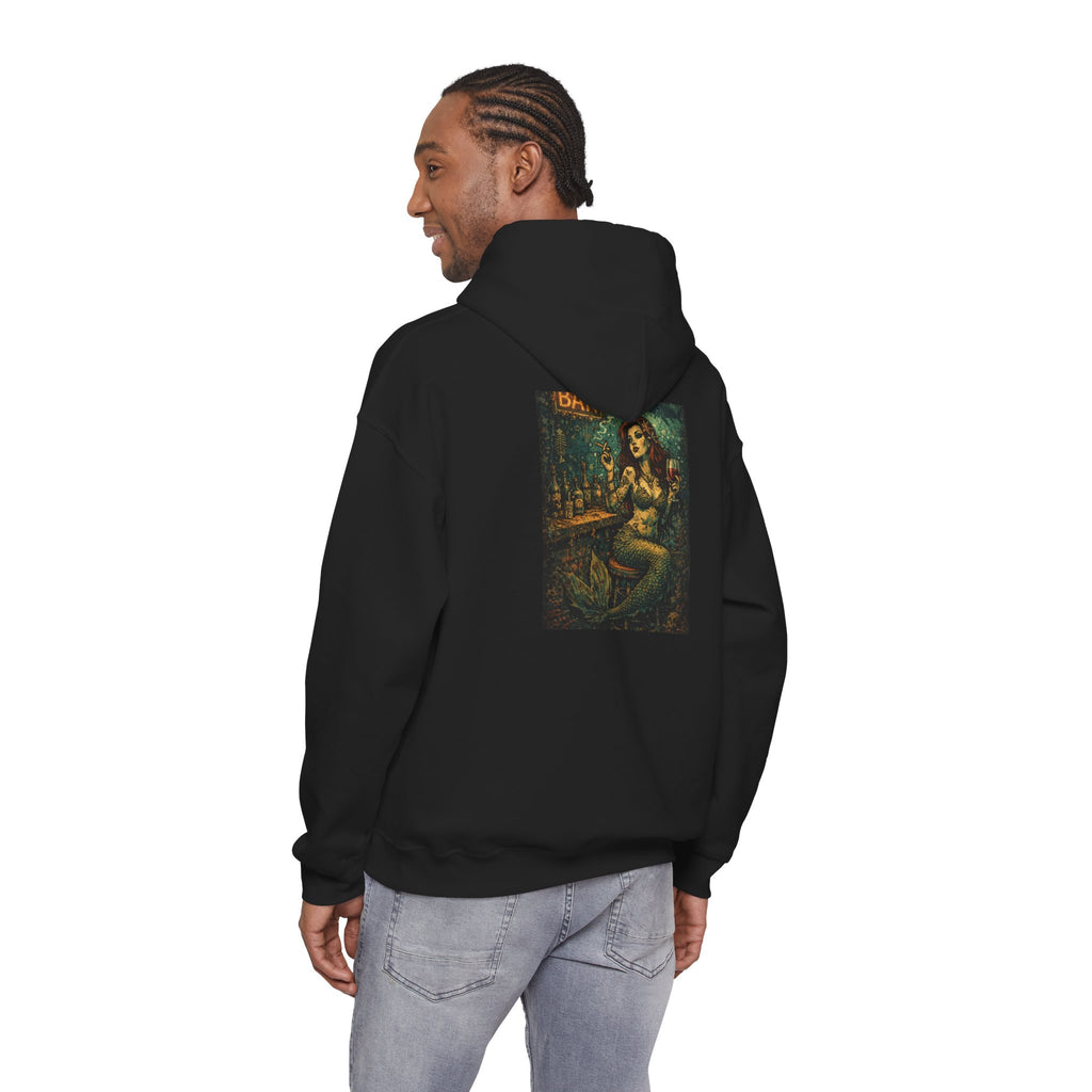 Mermaid at the Bar Graphic Hoodie
