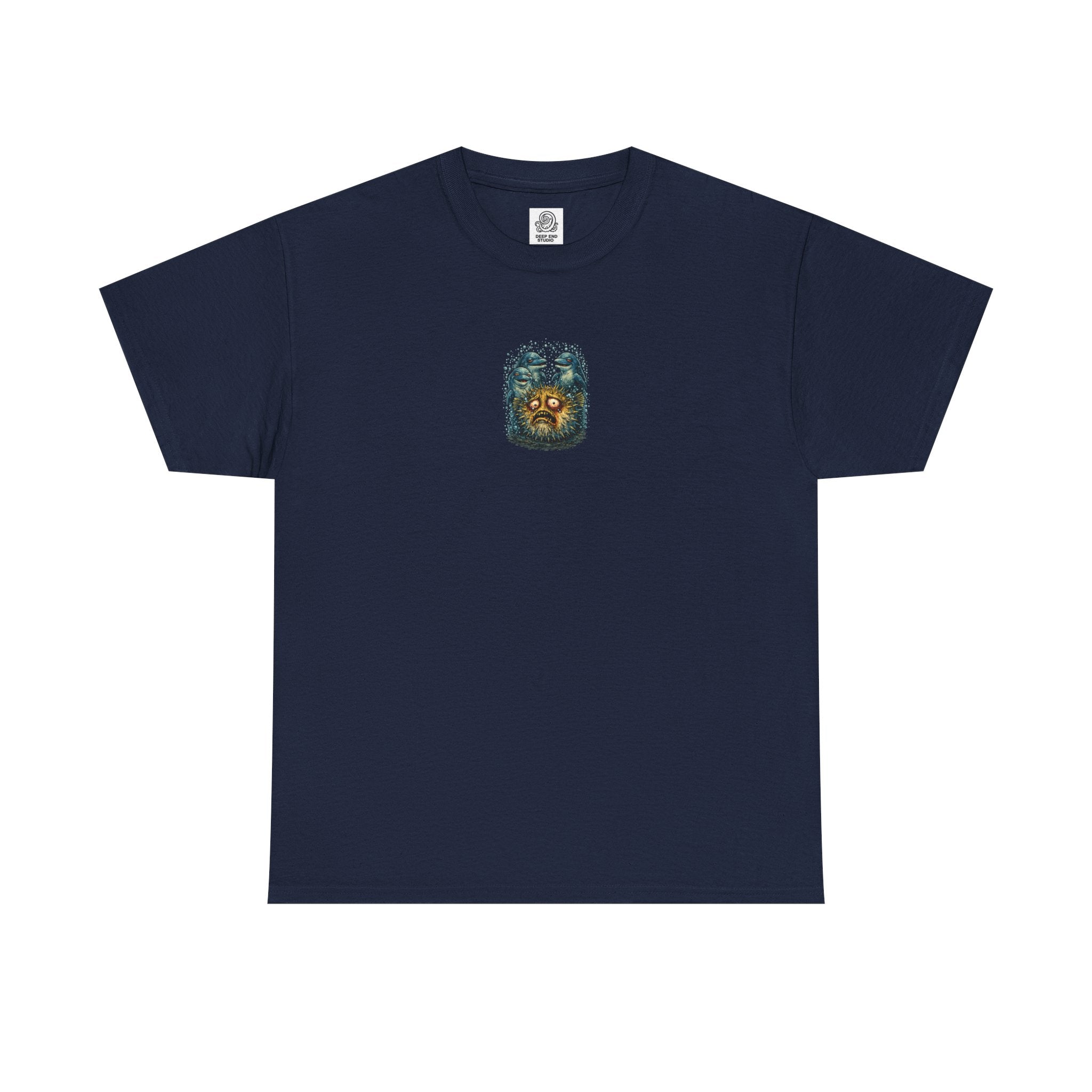 Pass the Puffer - Pufferfish Dolphin Graphic T - Shirt