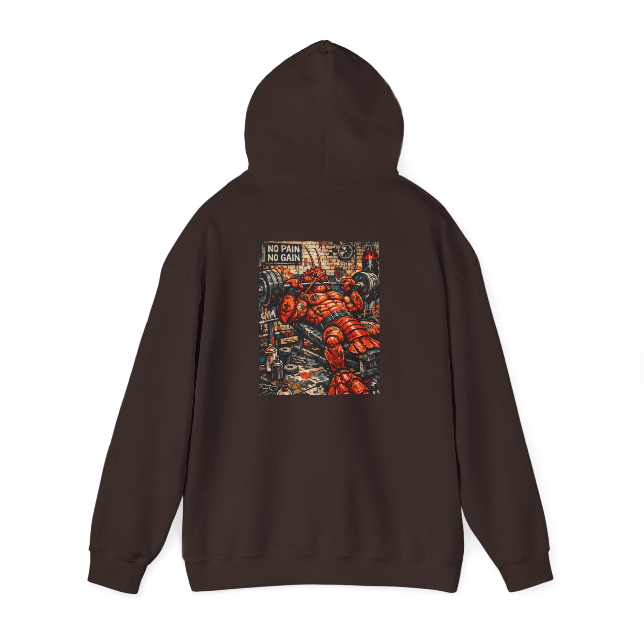 Weightlifting Lobster boss - "Made under pressure. Made below sea level." - Graphic Hoodie