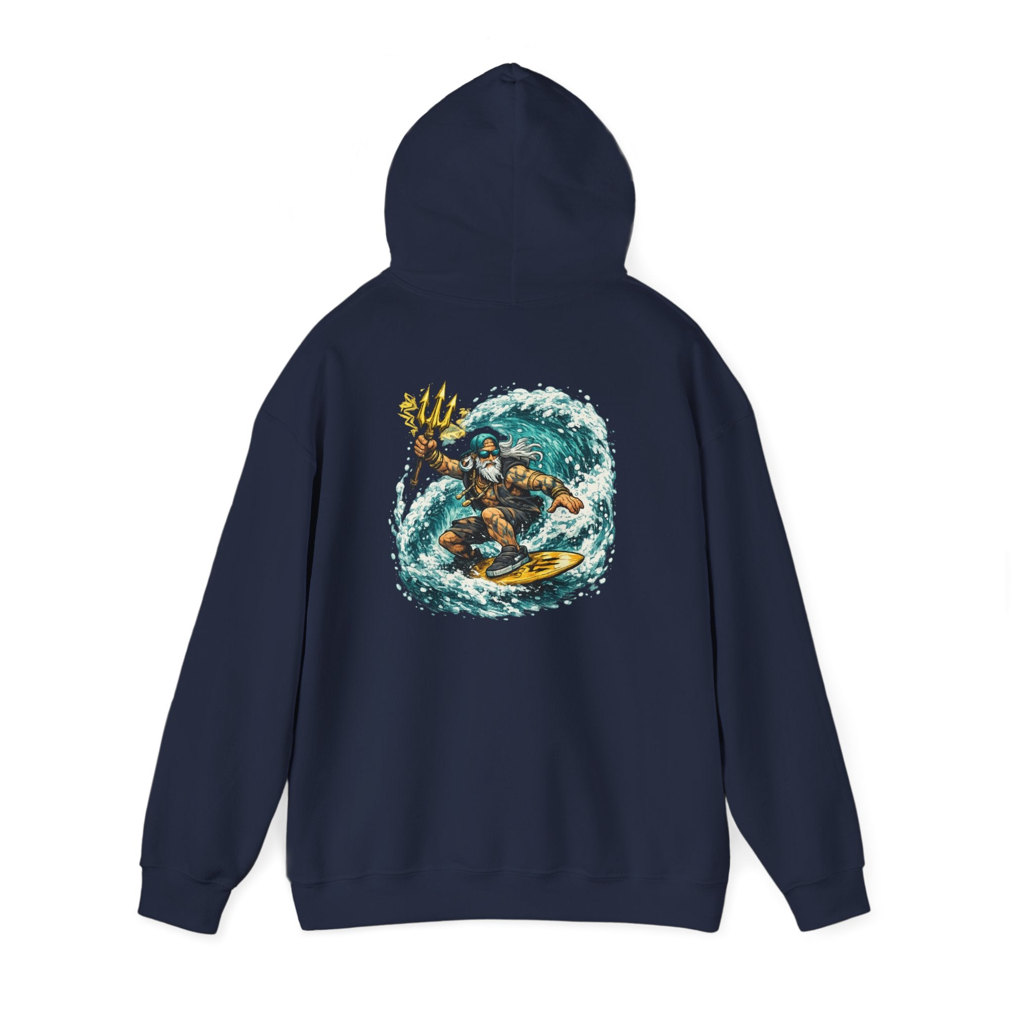 Poseidon surfs - "Made under pressure. Made below sea level."- Graphic hoodie