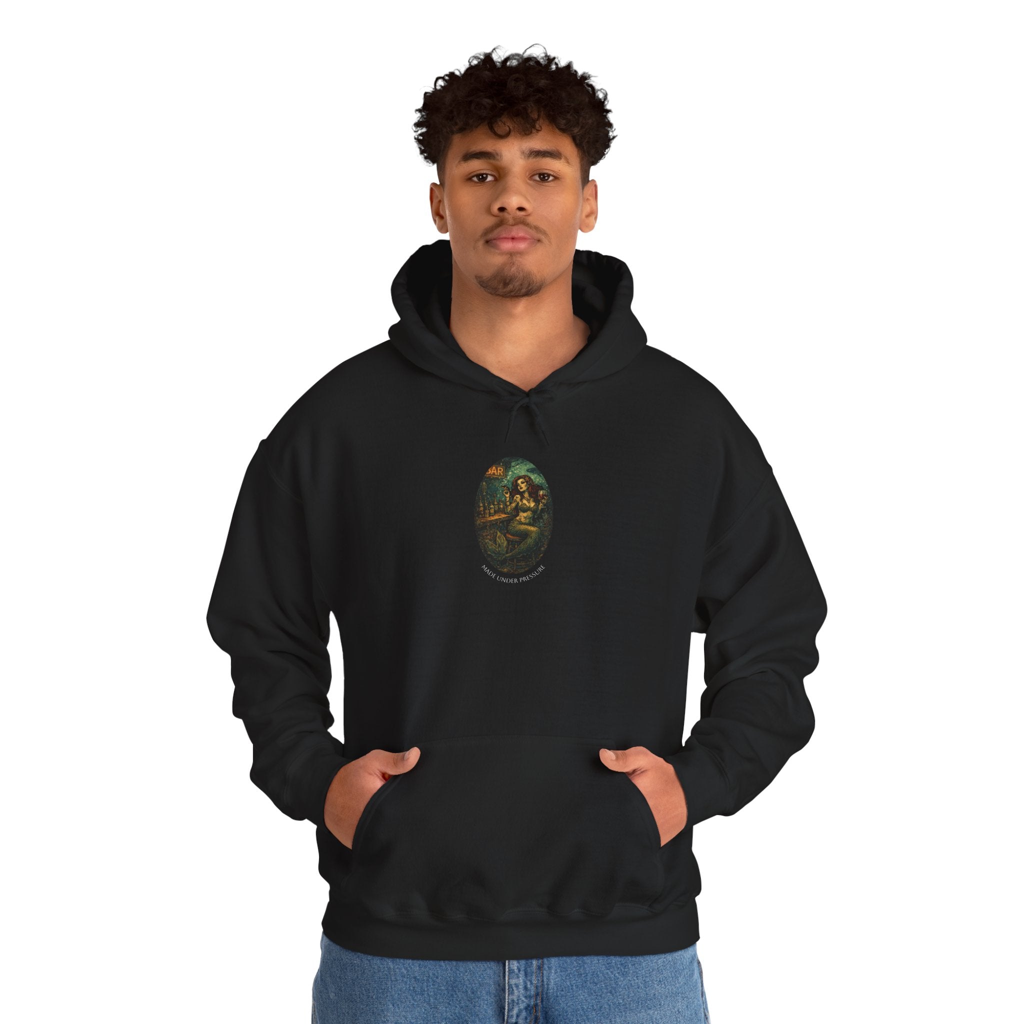 Mermaid at the Bar Graphic Hoodie