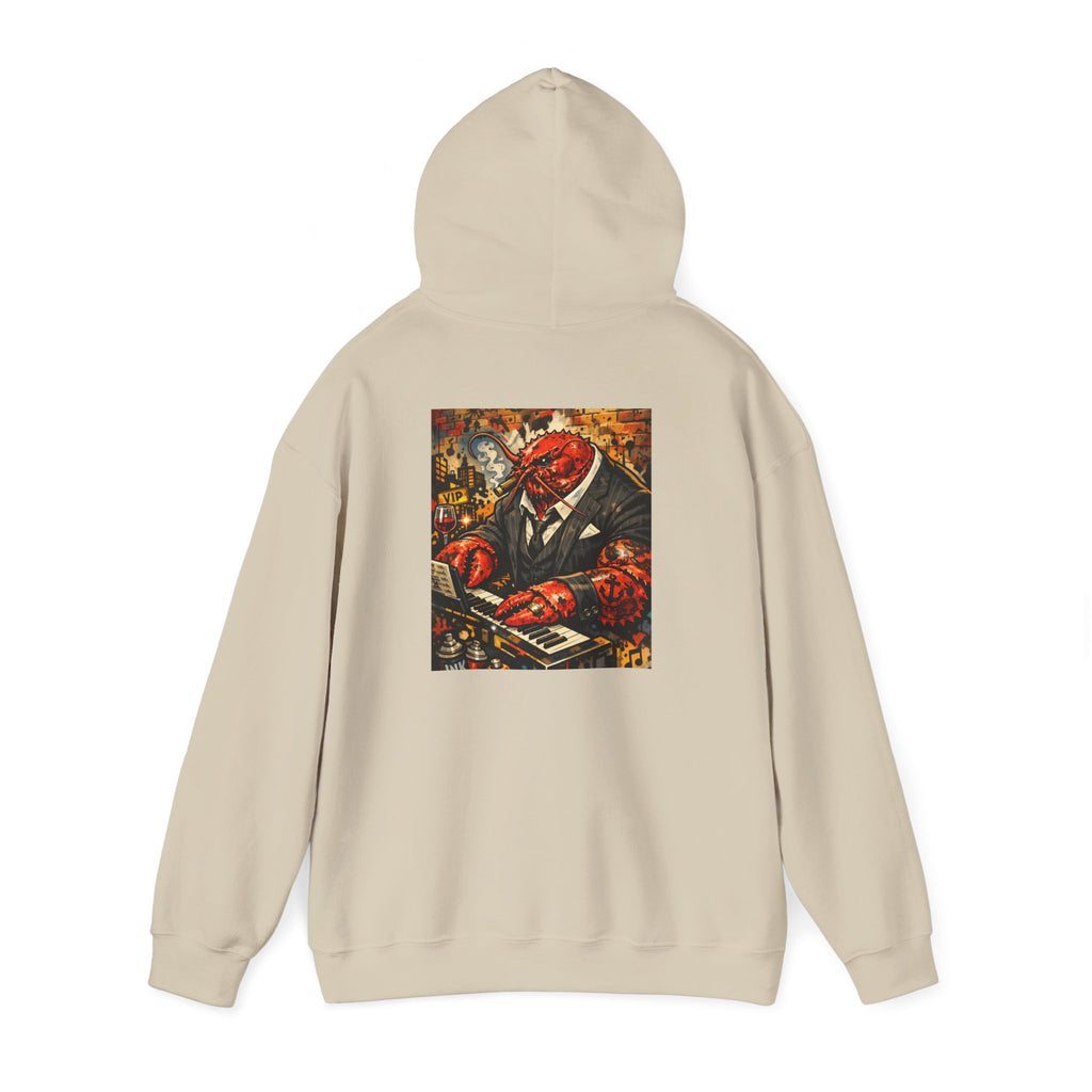 Lobster plays piano too - Graphic Hoodie