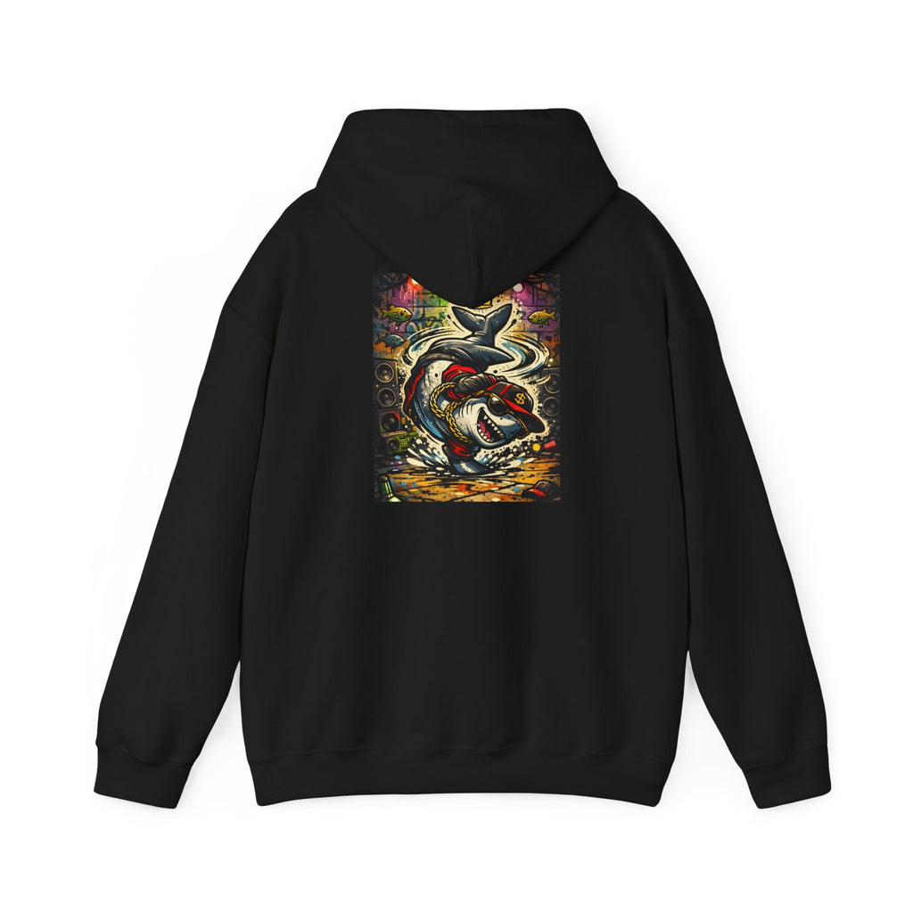 Breakdance Shark - Graphic Hoodie