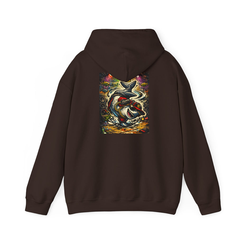 Breakdance Shark - Graphic Hoodie