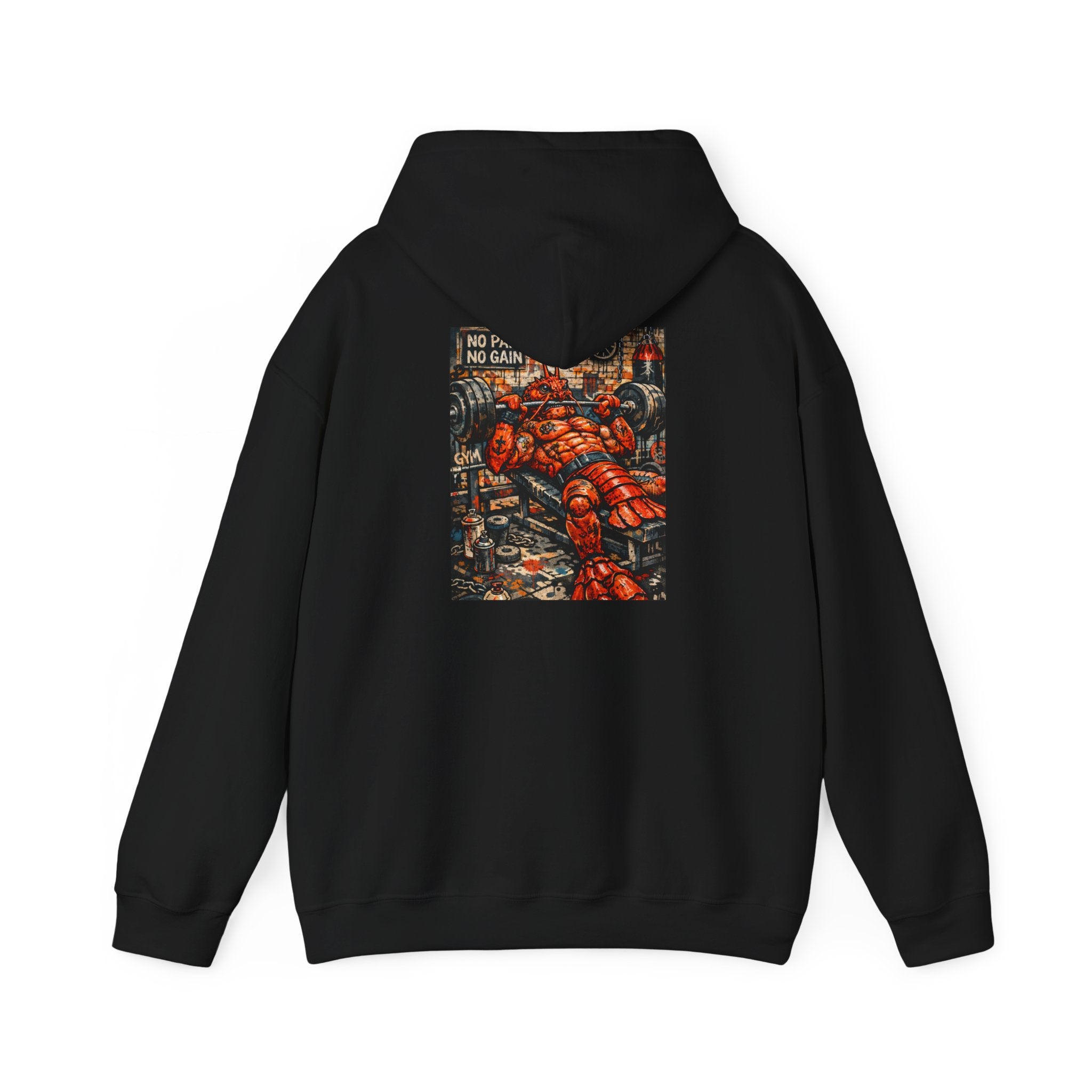 Weightlifting Lobster boss - "Made under pressure. Made below sea level." - Graphic Hoodie