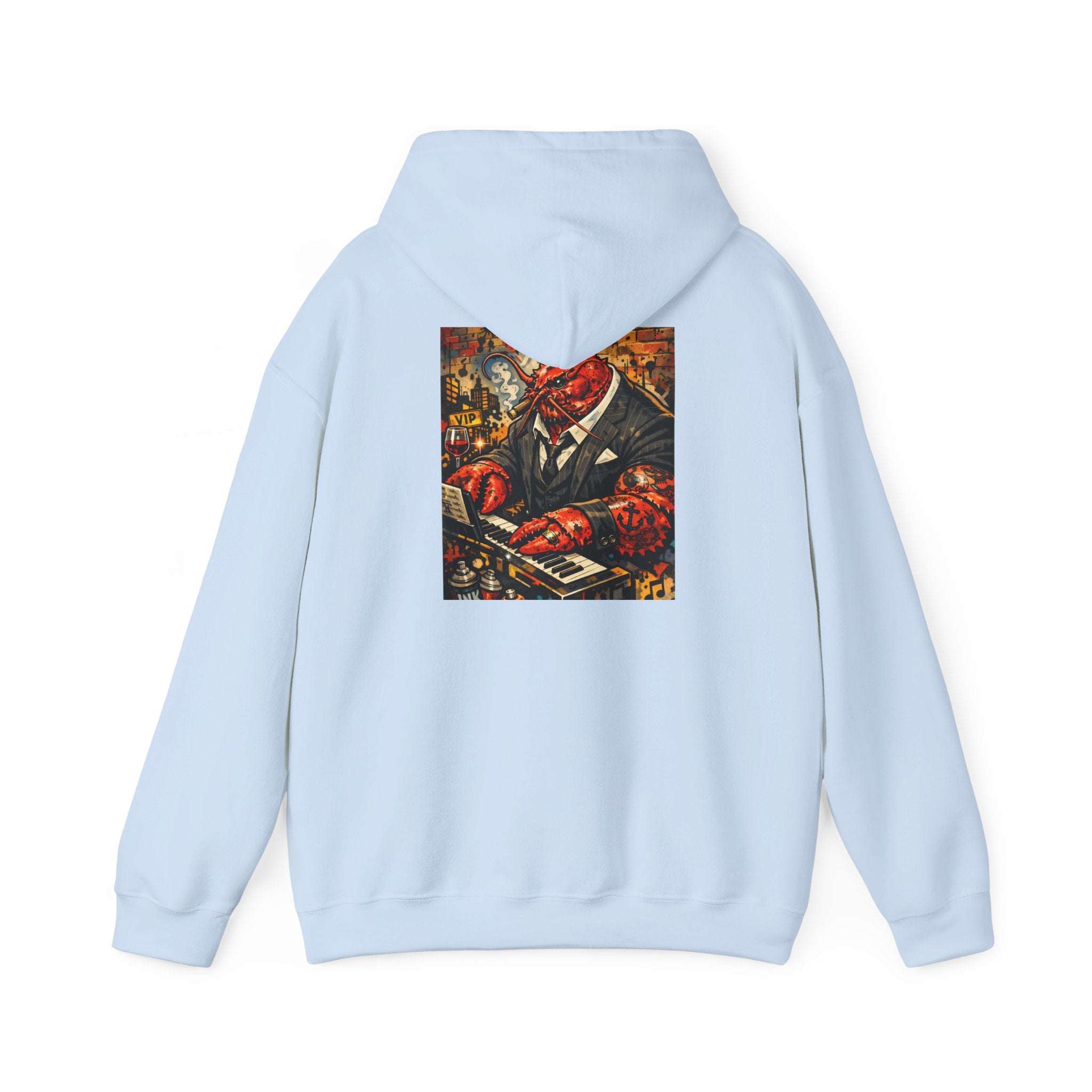 Lobster plays piano too - Graphic Hoodie