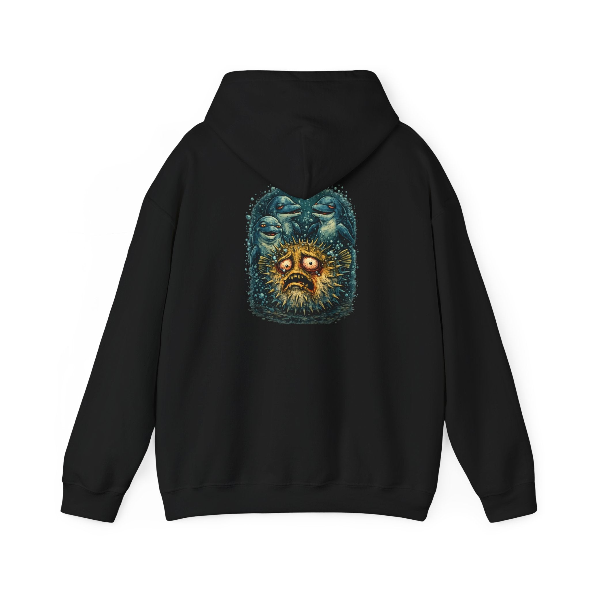 Pass the Puffer - Pufferfish Dolphin Graphic Hoodie