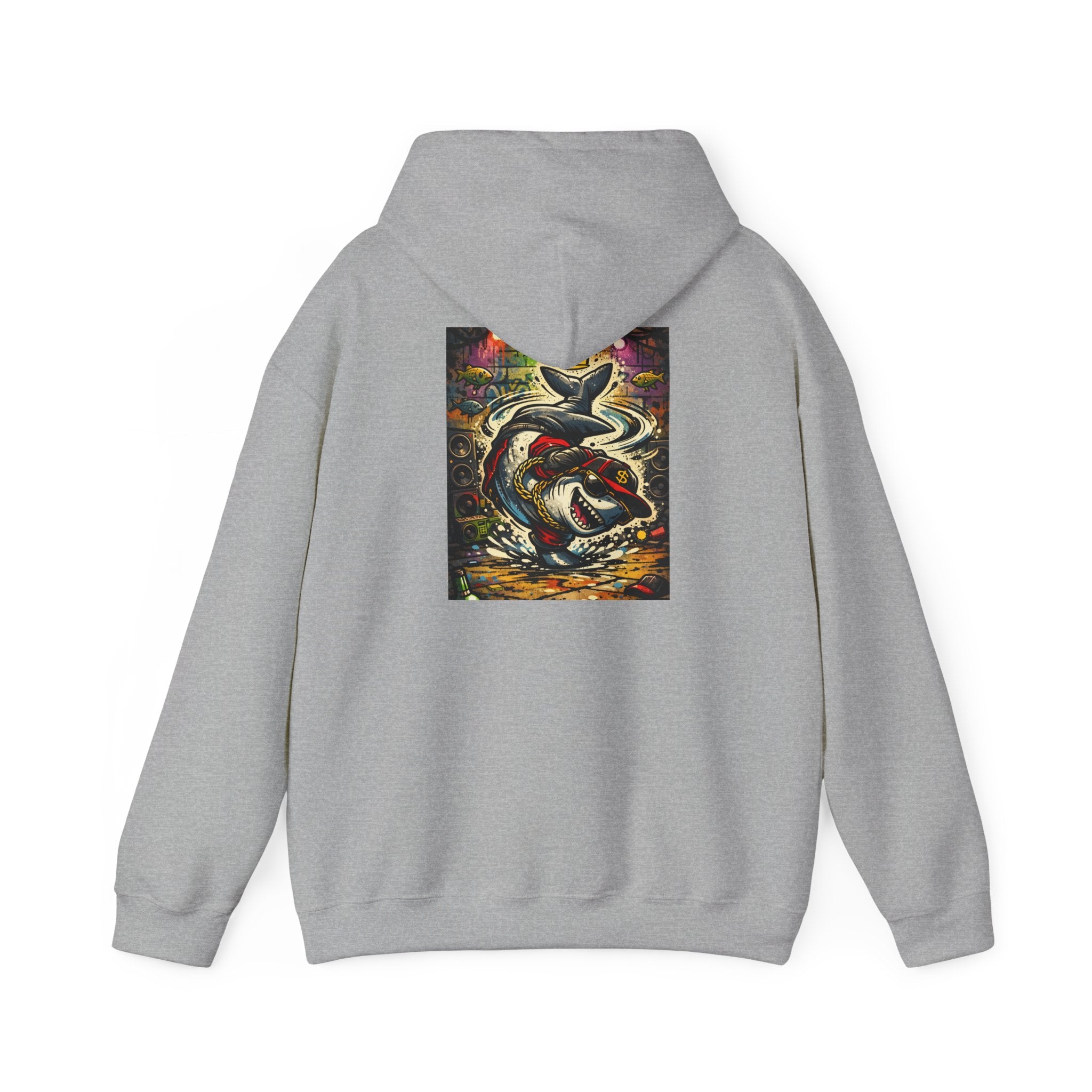 Breakdance Shark - Graphic Hoodie