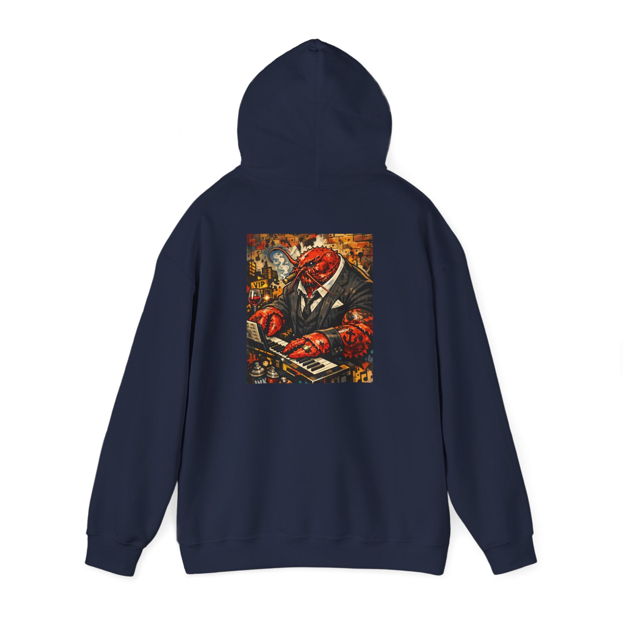 Lobster plays piano too - Graphic Hoodie