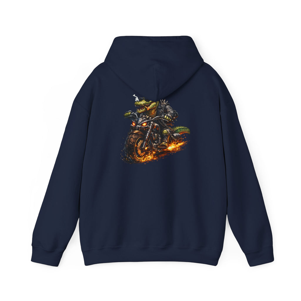 Biker Croc - "Made under pressure. Made below sea level." - Graphic hoodie