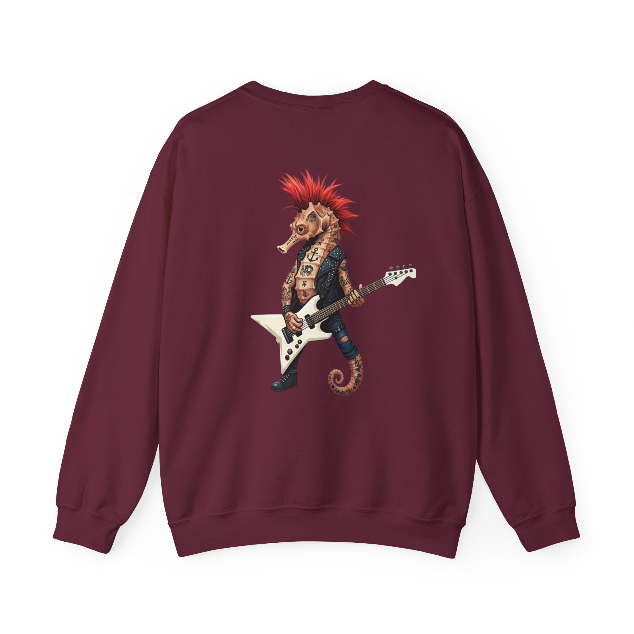 MADE UNDER PRESSURE - Seahorse Punk Rock Guitar Sweatshirt