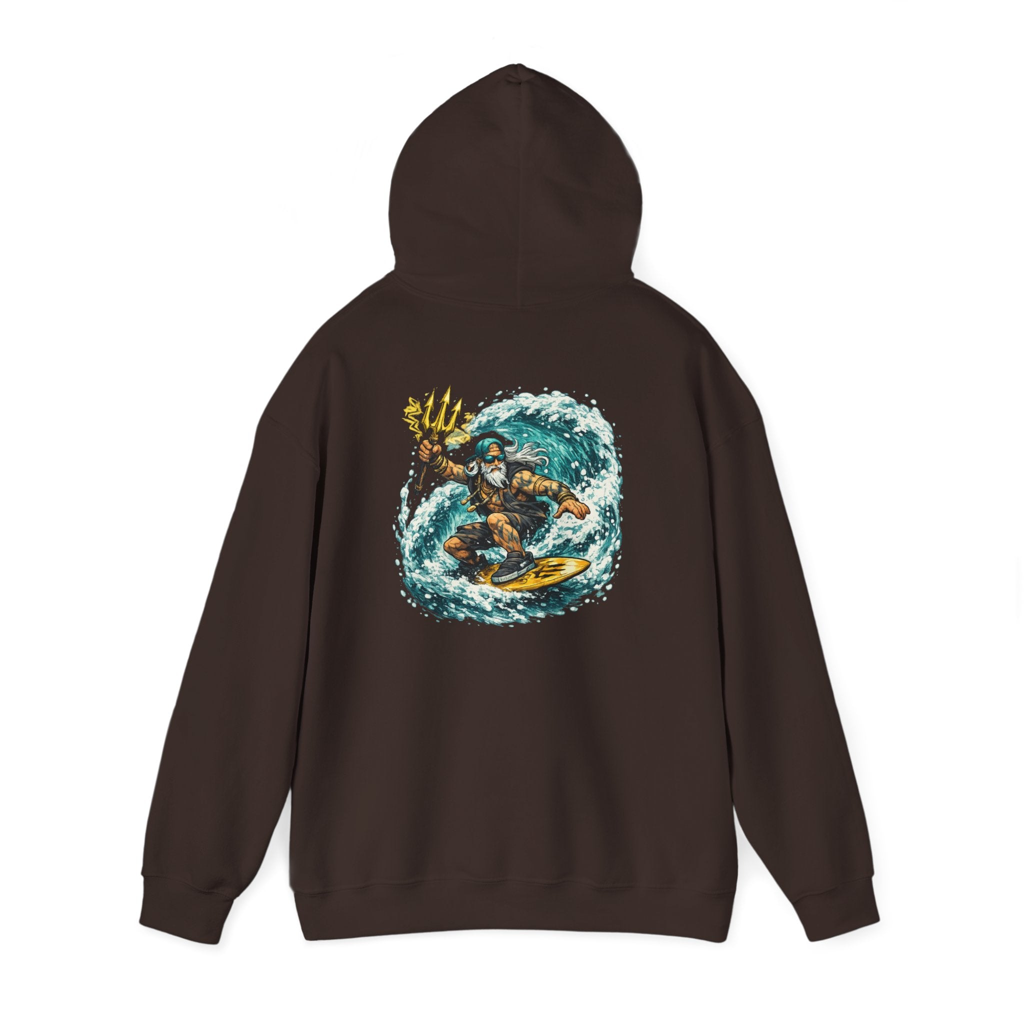 Poseidon surfs - "Made under pressure. Made below sea level."- Graphic hoodie