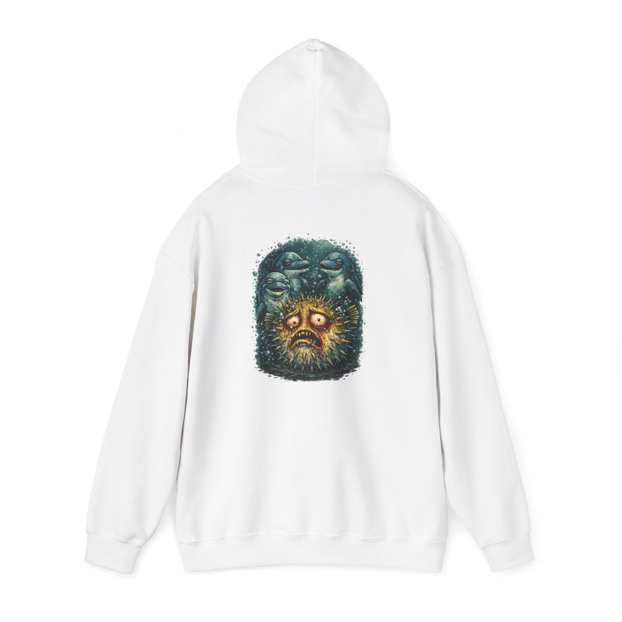 Pass the Puffer - Pufferfish Dolphin Graphic Hoodie