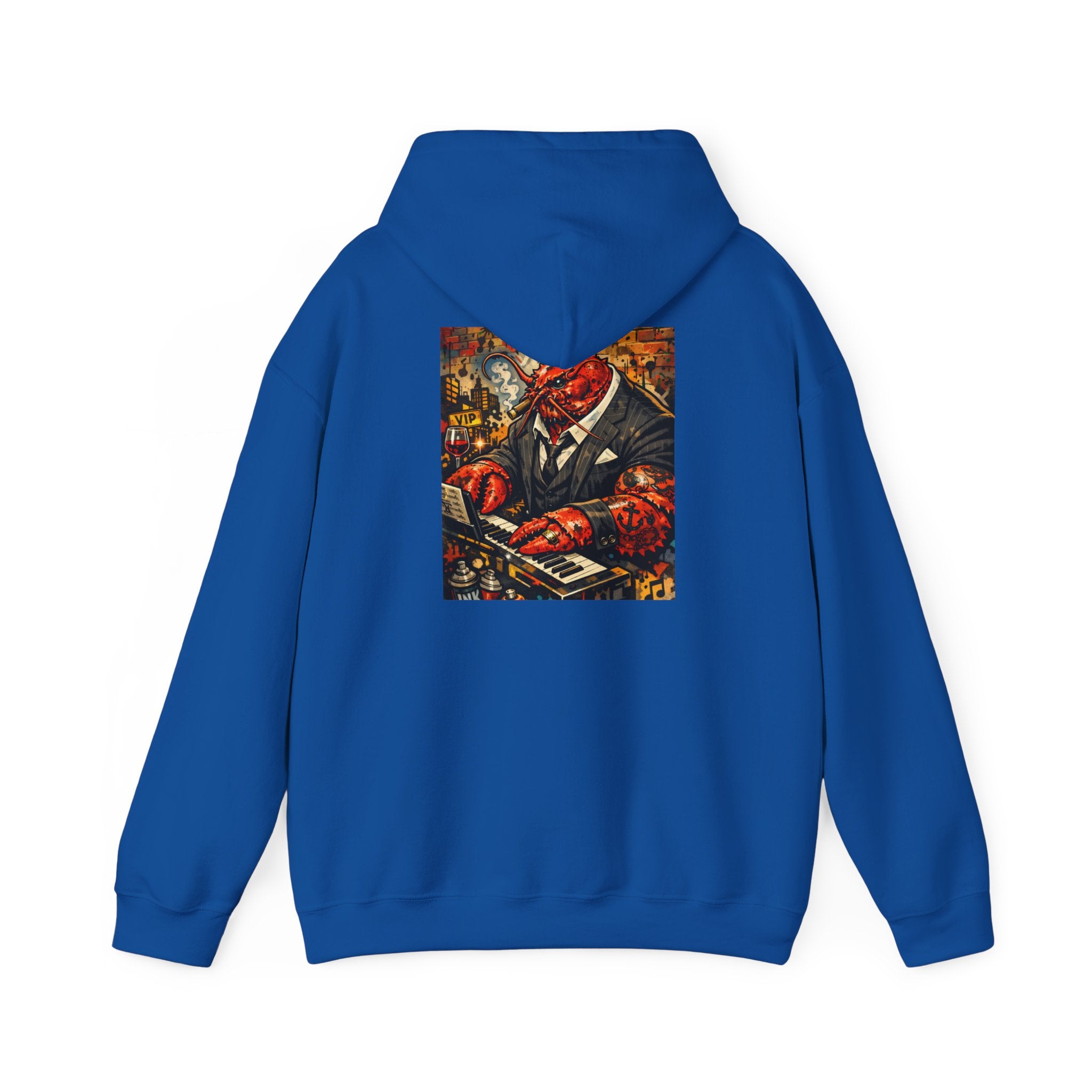 Lobster plays piano too - Graphic Hoodie