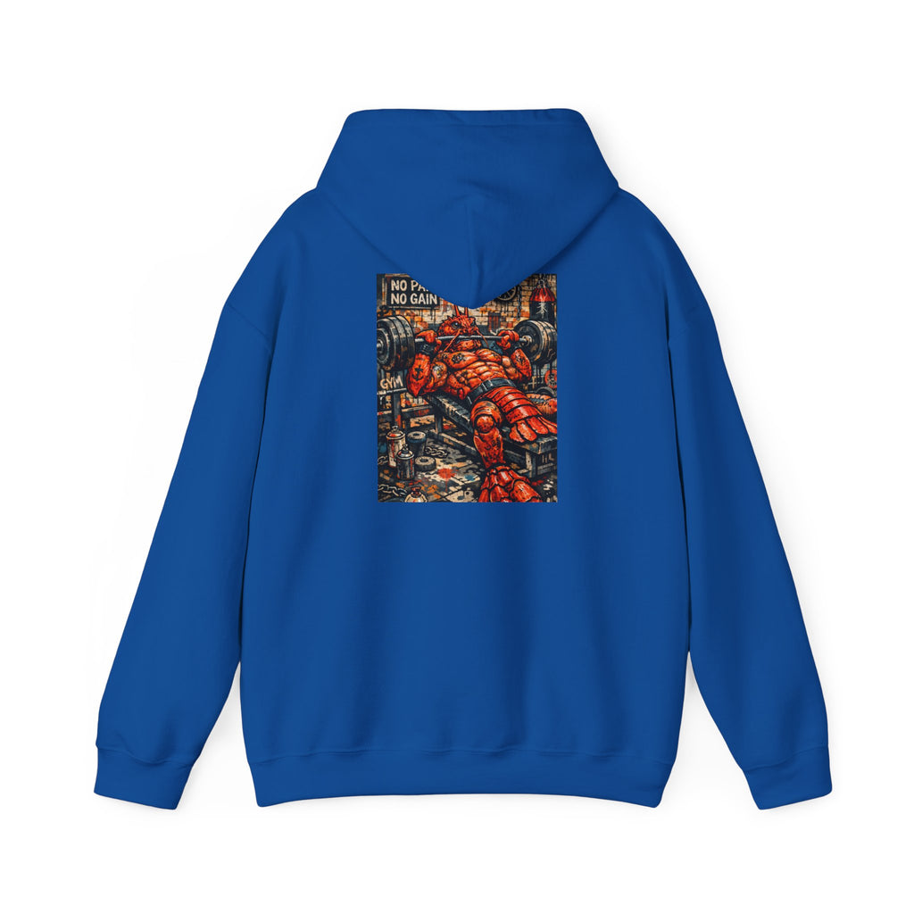 Weightlifting Lobster boss - "Made under pressure. Made below sea level." - Graphic Hoodie