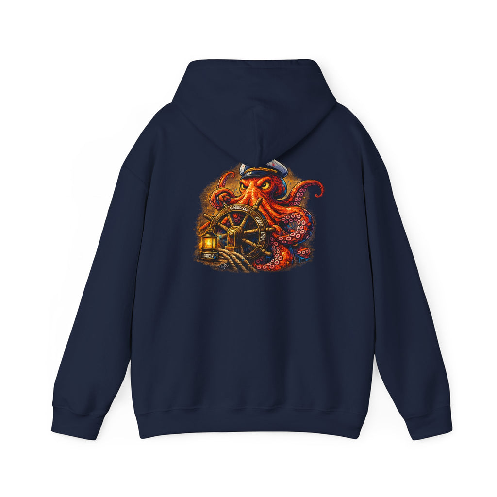 Captain Octopus - "Made under pressure. Made below sea level." - Graphic Hoodie