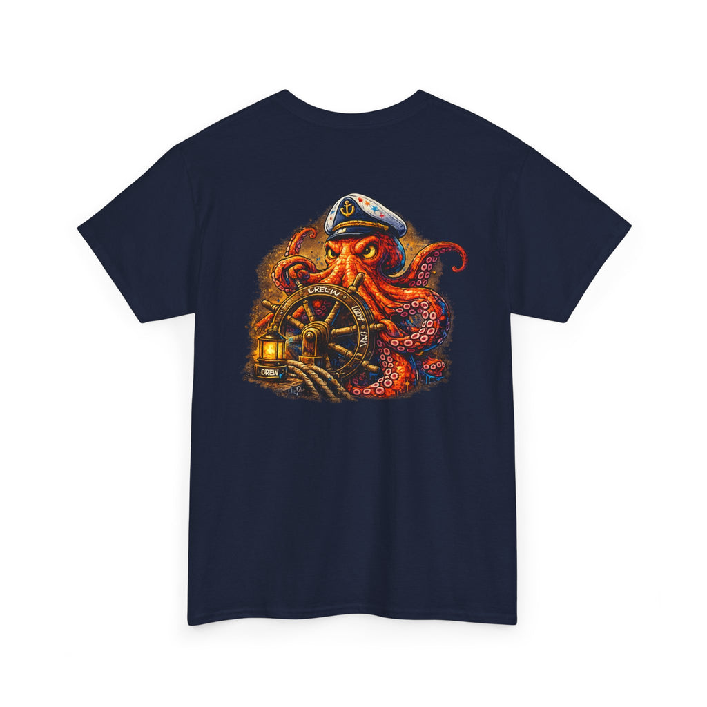 Captain Octopus - "Made under presssure. Made below sea level." - Graphic T - Shirt
