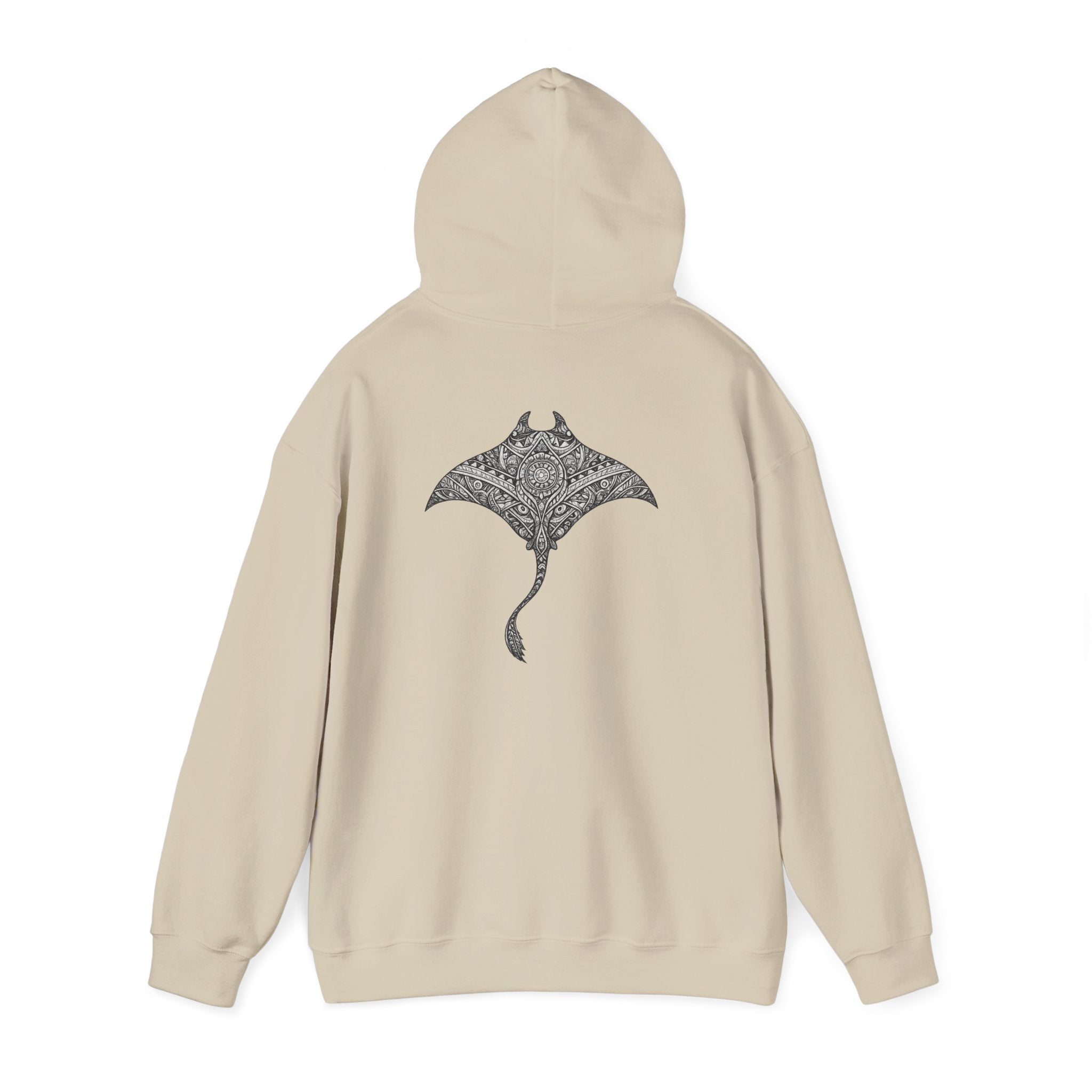 Mandala Manta Ray - "let the tide decide" - Graphic Hoodie